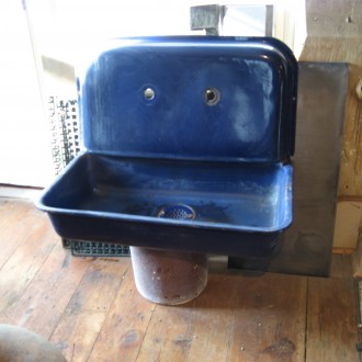 Cobalt blue kitchen sink
