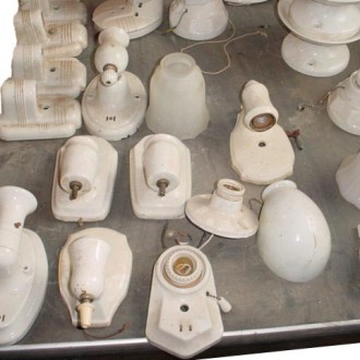 Assorted porcelain sconces