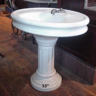 Oval Pedestal Sink